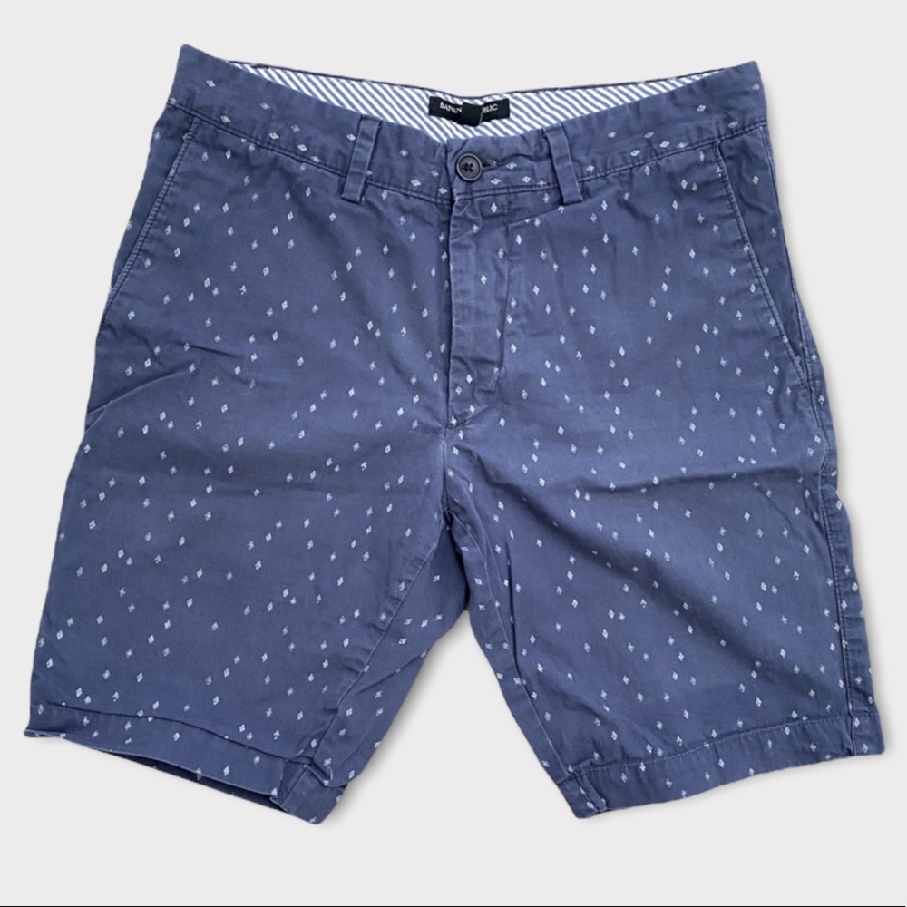 Spring shorts with diamonds dots Dark blue 29